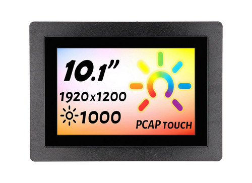 Встраиваемый сенсорный монитор 10,1 PZ101WKK6-92UPZ1-HDV с рамкой
