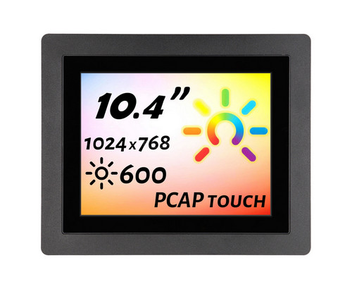 Встраиваемый сенсорный монитор 10,4 PZ104SKK6-07HPZ1-HDV с рамкой