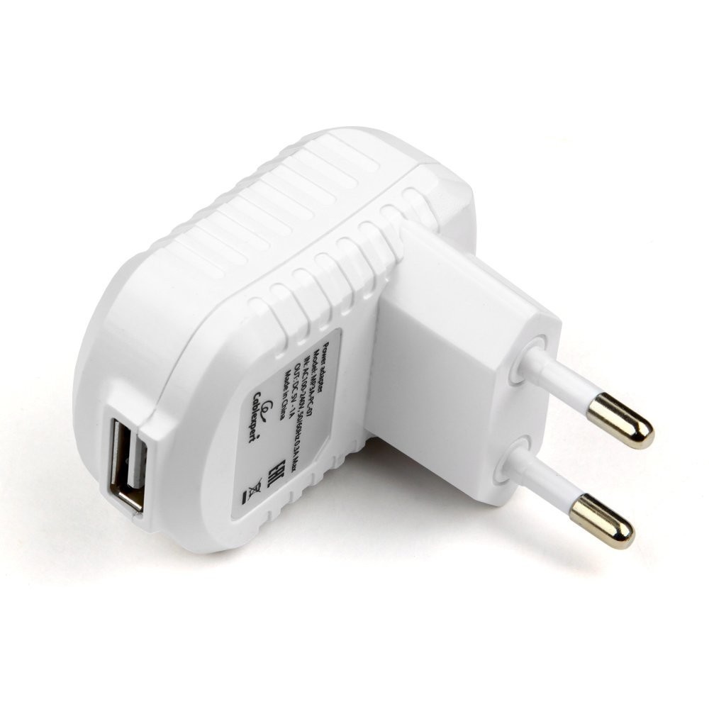 Блок питания 5В 1А разъём USB A (F), белый