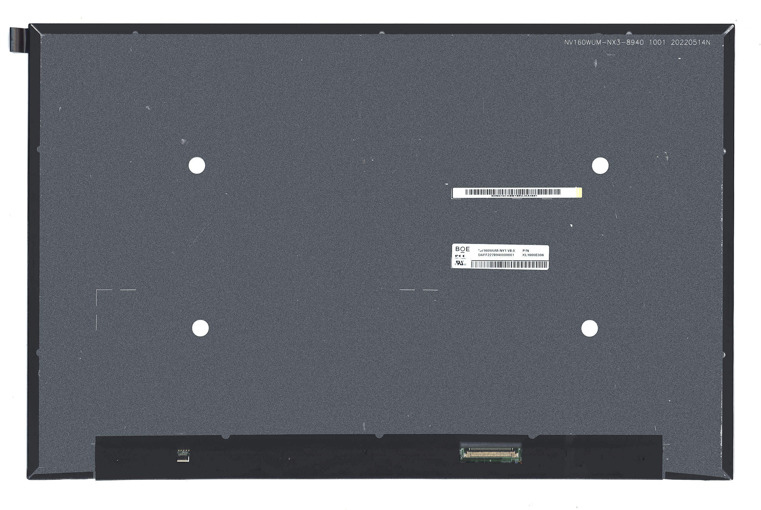 ЖК дисплей 16" NV160WUM-NY1