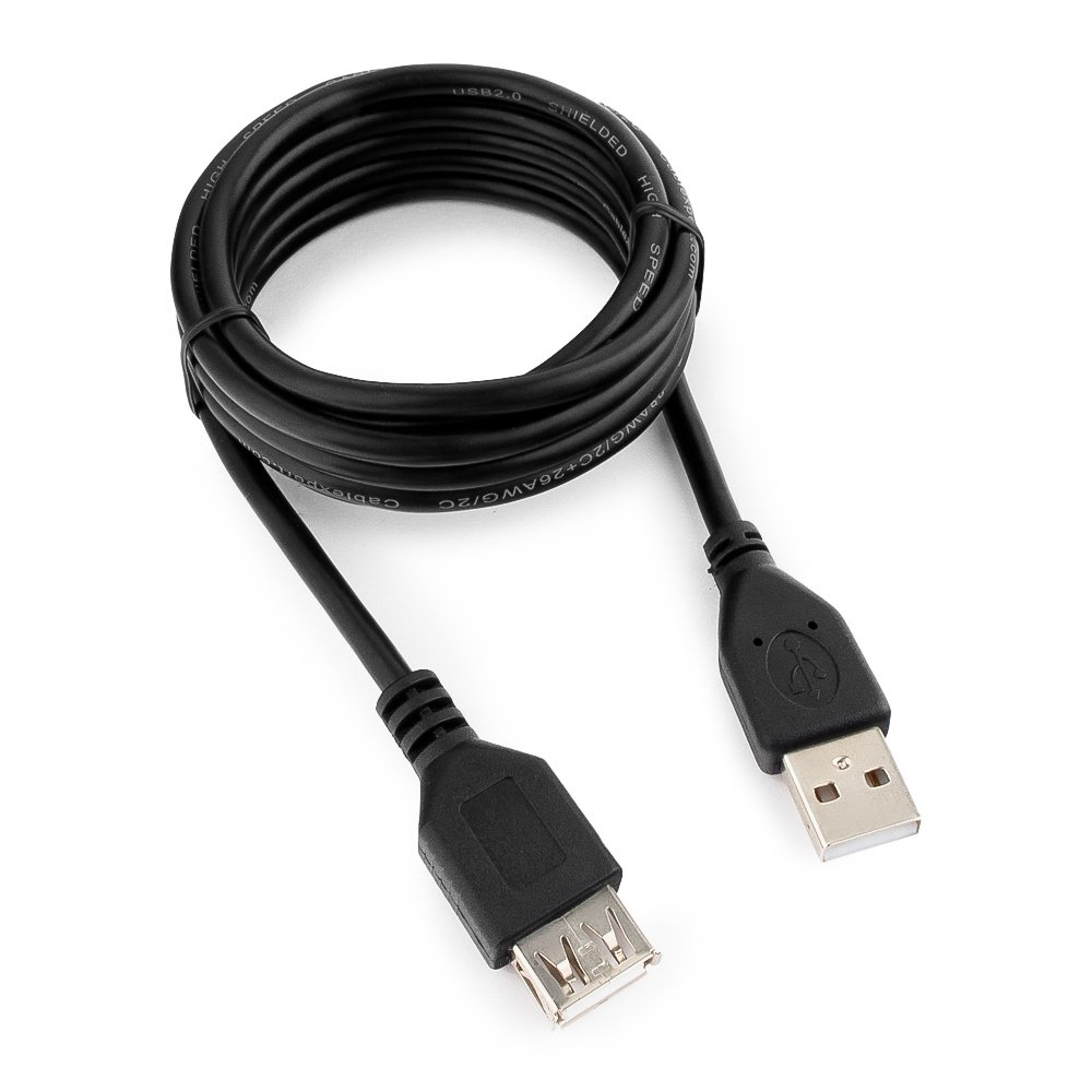 Кабель USB A (M) - USB A (F), 2.0, 1,8 м