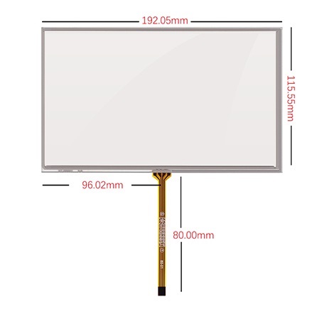 Резистивный сенсорный экран 8" ST-08001