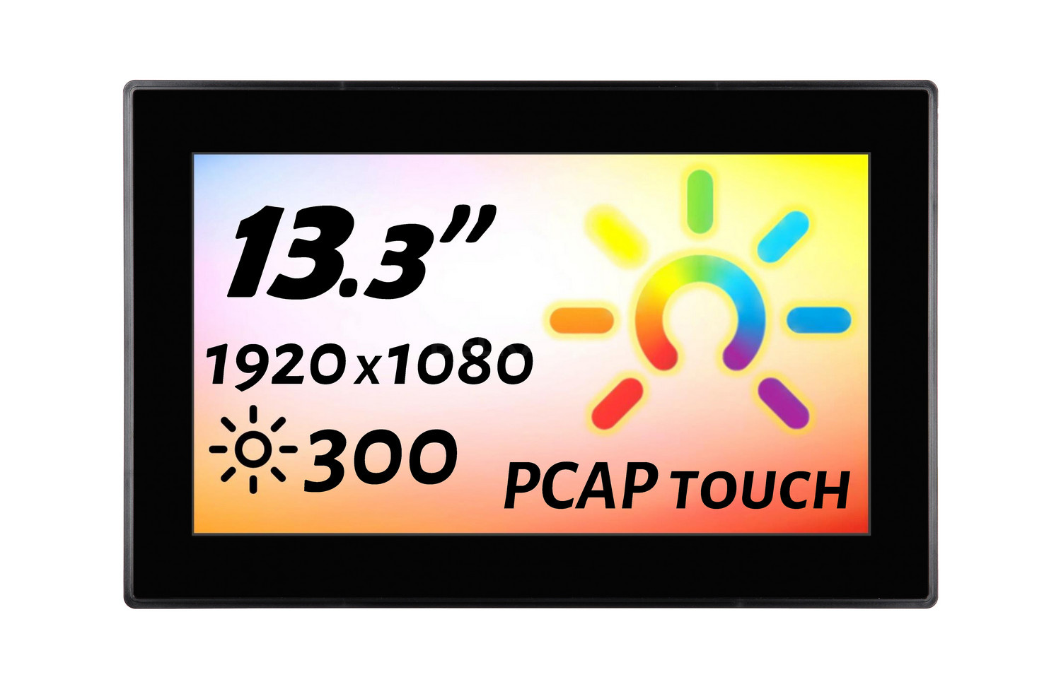 Встраиваемый сенсорный монитор 13,3" PZ133WKKE-90SPZ1-H