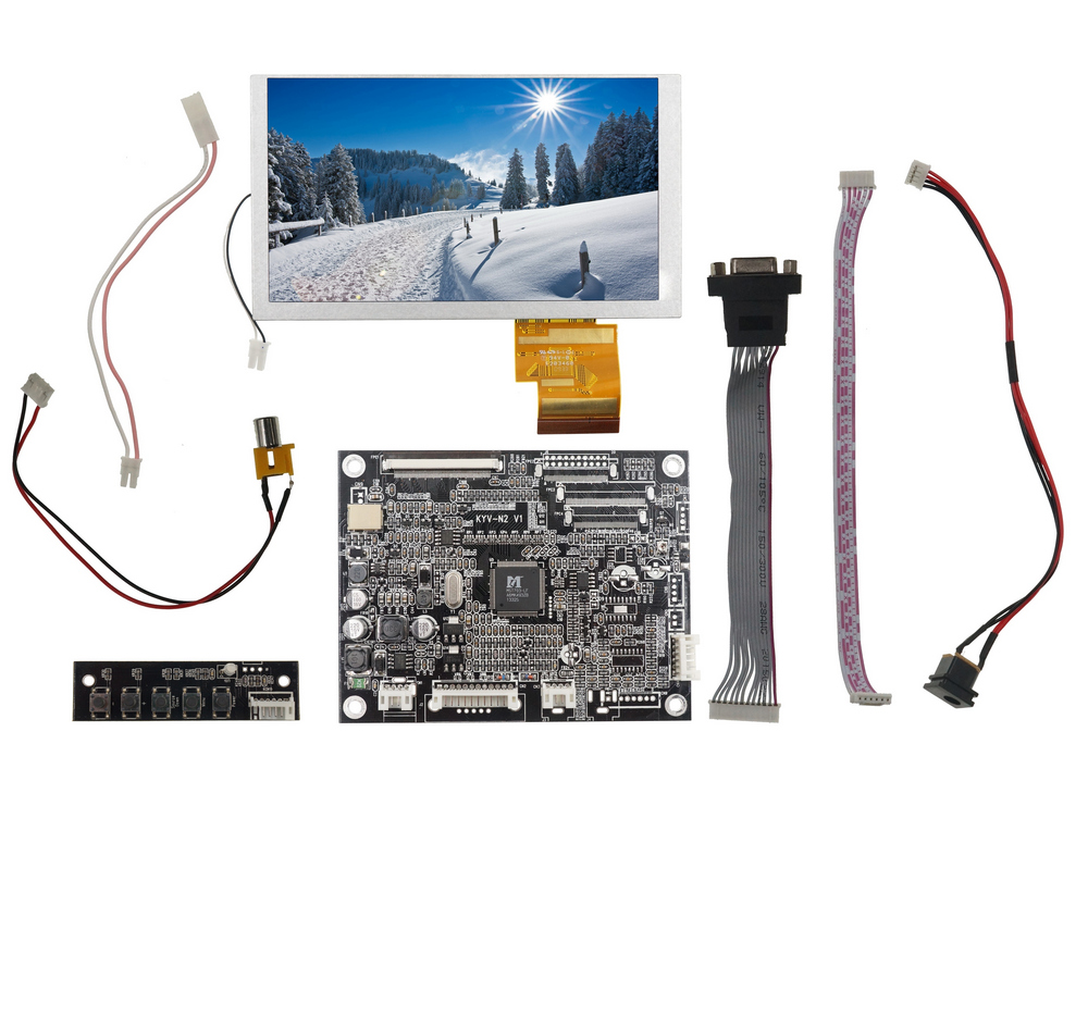 Дисплей 6,2" HSD062IDW1-A00 с контроллером KYV-N2 V1 в сборе