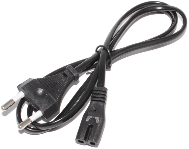 Кабель питания 0.5 м, (F) - розетка 220В, 2 pin, Telecom IEC-320-C7