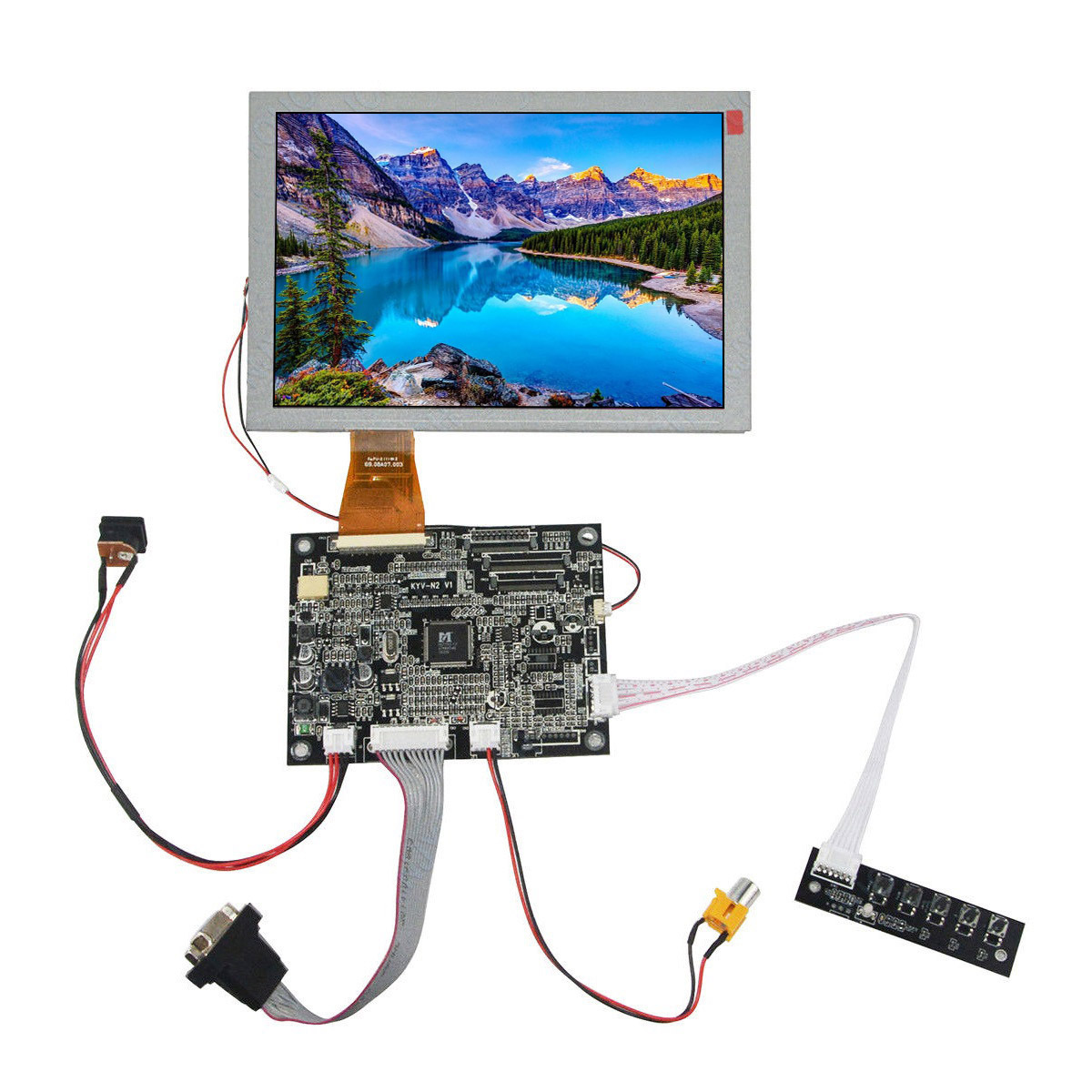 Дисплей 8" A080SN01 V3 с контроллером KYV-N2 V1 в сборе