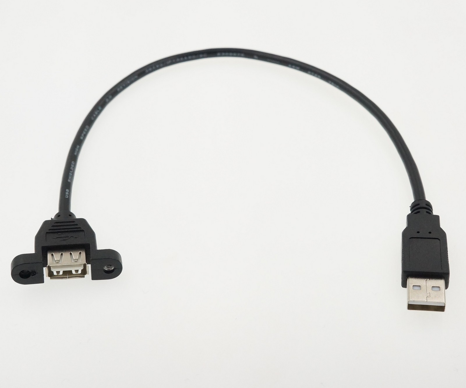 Кабель USB A (M) - USB A (F) с ушами, 50 см