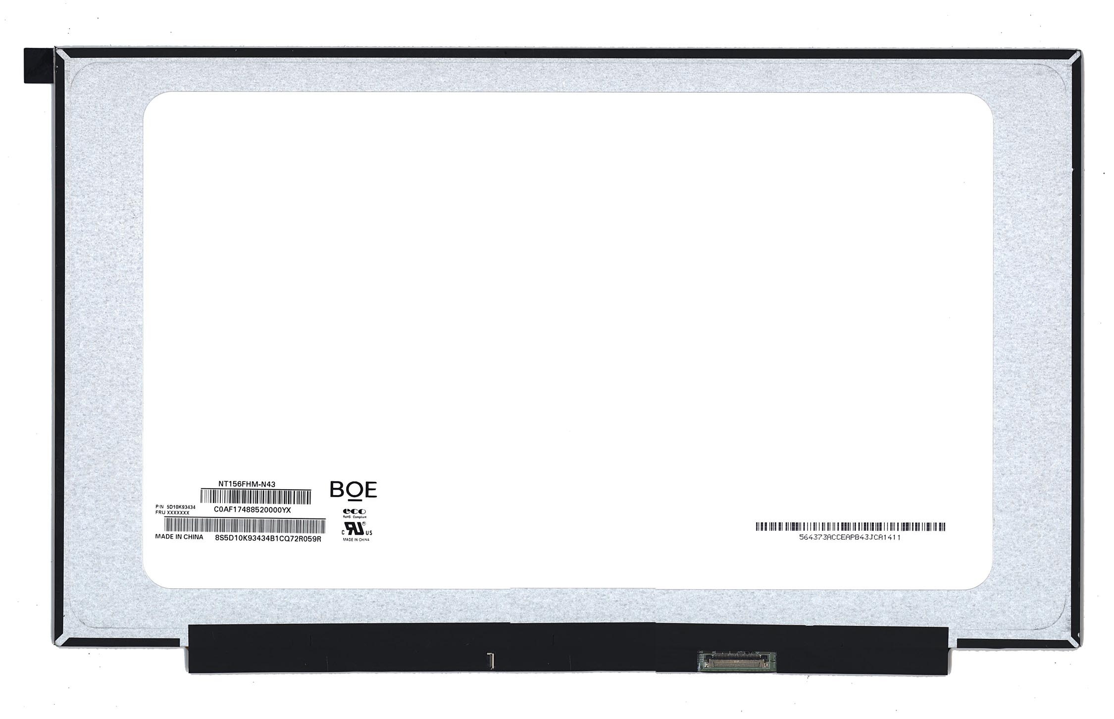 ЖК дисплей 15,6" NT156FHM-N43