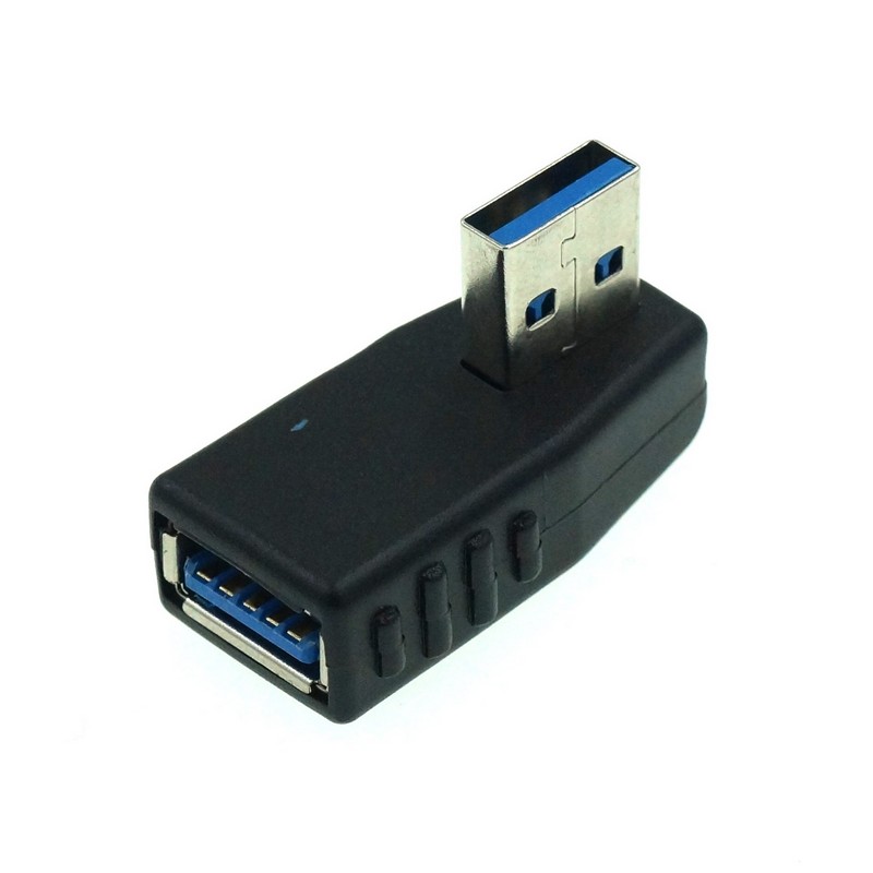 Переходник USB 3.0 A (F) - USB 3.0 A (M) угловой