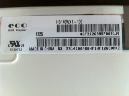 ЖК дисплей 14" HB140WX1-100