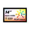 Встраиваемый сенсорный монитор 14" PZ140WKZ-90SPZ1-HV