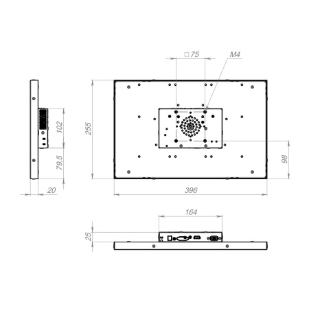 Сенсорный монитор 15,6" DN156WMKE-90SR41-H