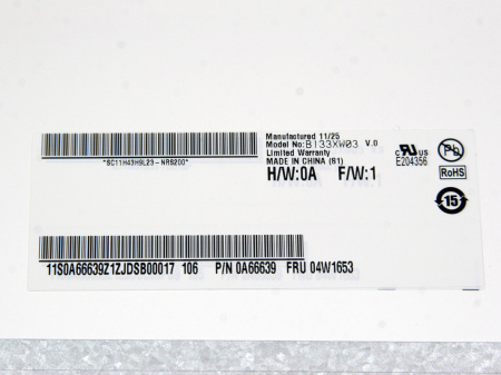 ЖК дисплей 13,3" B133XW03 V0