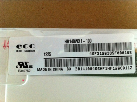 ЖК дисплей 14" HB140WX1-100