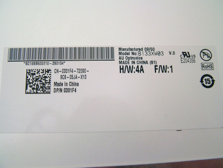 ЖК дисплей 13,3" B133XW03 V0