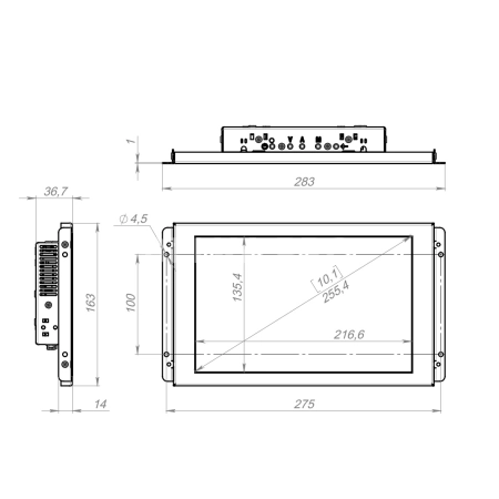 Сенсорный монитор 10,1" DN101WMK6-92UR41-HDV