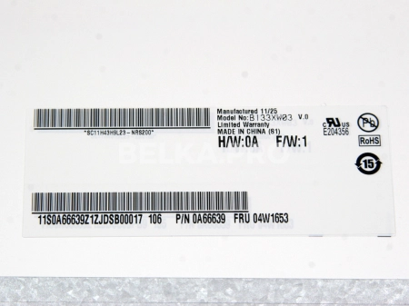 ЖК дисплей 13,3" B133XW03 V0