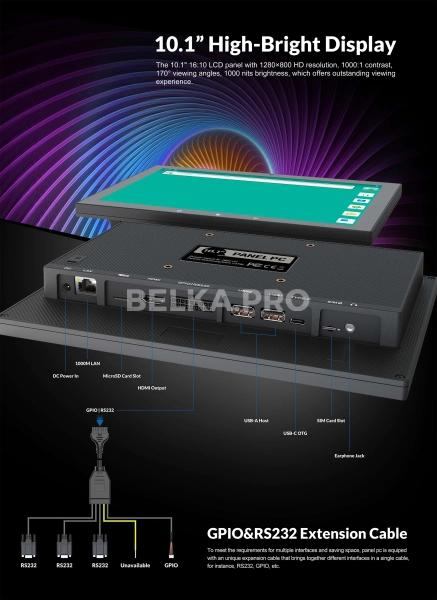 Сенсорный моноблок 10,1" Lilliput PC-1010R