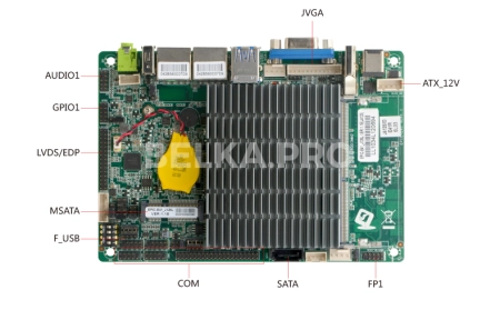 Материнская плата 3,5" с процессором EPIC-E41_J126E (J4125)