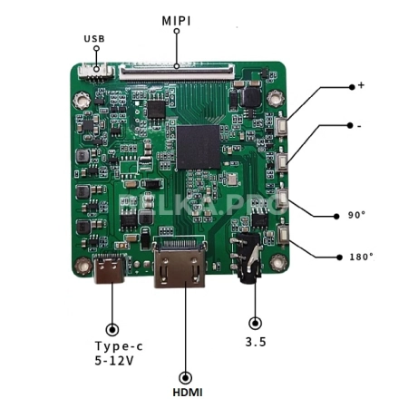 Дисплеи 2х2,9" LS029B3SX02 с контроллером HDMI
