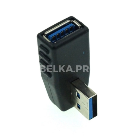Переходник USB 3.0 A (F) - USB 3.0 A (M) угловой
