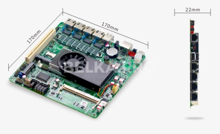 Сетевая материнская плата Mini-ITX с процессором ITX-M5V