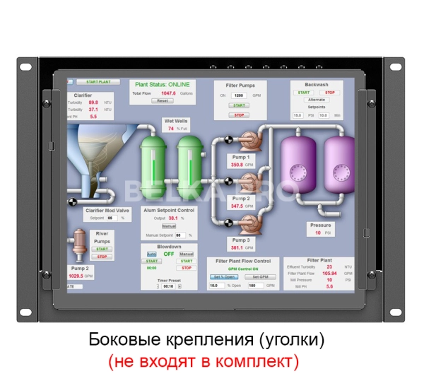 Встраиваемый монитор 10,4" Lilliput TK1040-NP/C