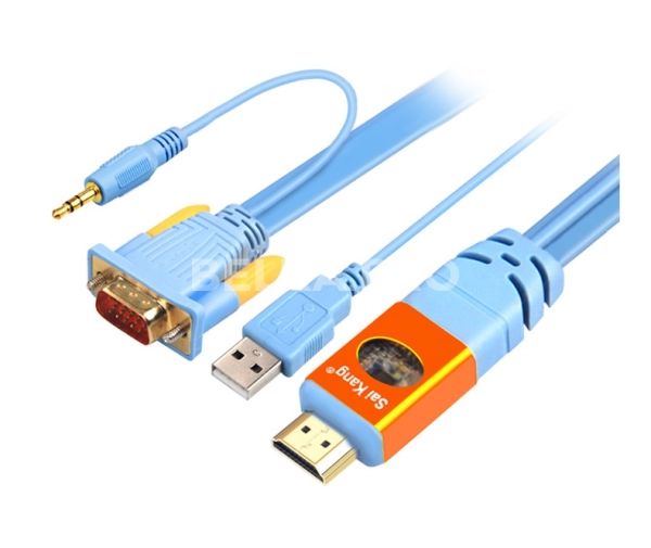 Конвертер HDMI (F) -> VGA (M) + Audio SK-Z470
