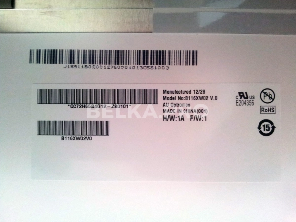 ЖК дисплей 11,6" B116XW02 V0
