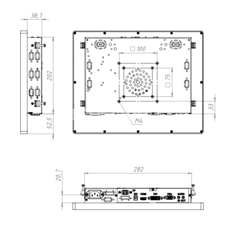 Сенсорный моноблок 15" DZ150SLP-07SPZ1-E641/J6412/4/64