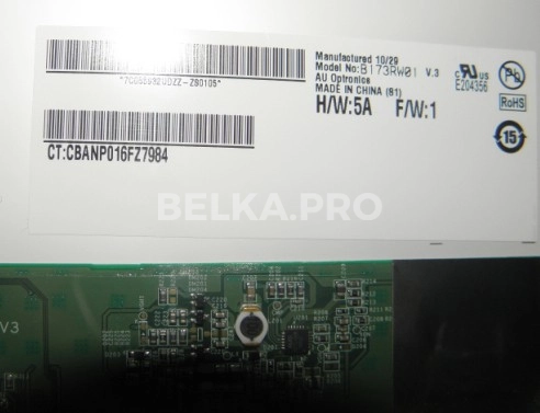 ЖК дисплей 17,3" B173RW01 V3
