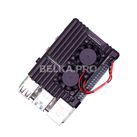 Корпус алюминиевый с охлаждением для Raspberry Pi 4