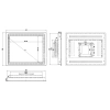 Встраиваемый сенсорный моноблок 17" PC-W170S20SAC (J1800/2/32)