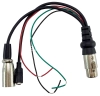Кабель питания XLR (M) - XLR (F) + DJK (F), 20 см