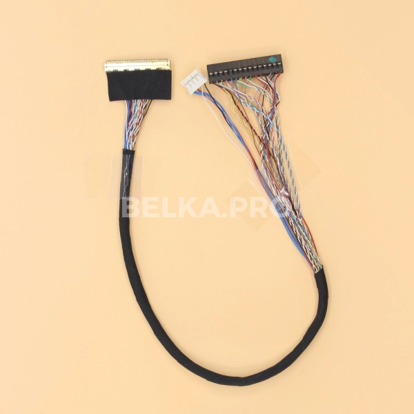 Кабель LVDS I-PEX20455-50P-2C8B-RP/BLD2-30+HB-04, 300 мм