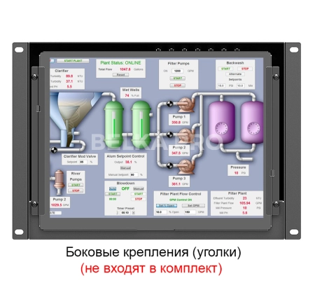 Встраиваемый монитор 10,4" Lilliput TK1040-NP/C