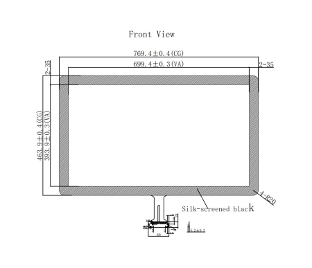 Ёмкостной сенсорный экран 31,5" TPC315W9AT-320163 с USB