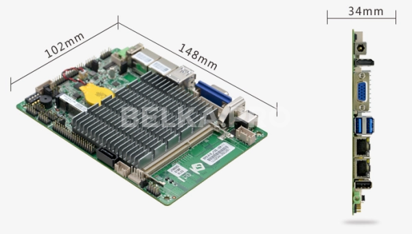 Материнская плата 3,5" с процессором EPIC-E19_J126L