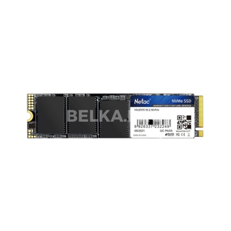 Накопитель SSD M.2 2280 256Гб, NVMe, Netac NV2000