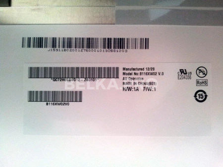 ЖК дисплей 11,6" B116XW02 V0