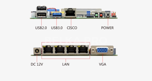 Сетевая материнская плата Nano-ITX с процессором STX-R41E (J4125)
