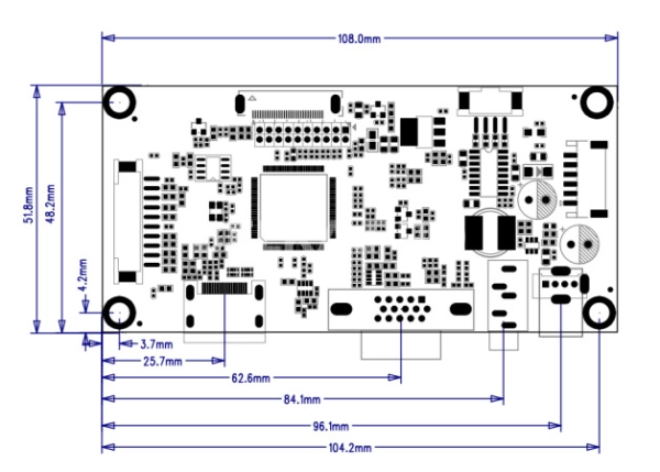 Контроллер дисплея HDMI/VGA JX-RK25B-LH-EDP