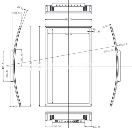 Изогнутый сенсорный монитор 49" DC490WMZ-81SPZ0