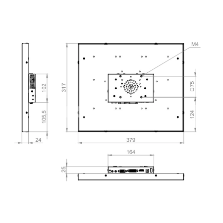 Монитор 17" DN170SMK6-20H1-HDV