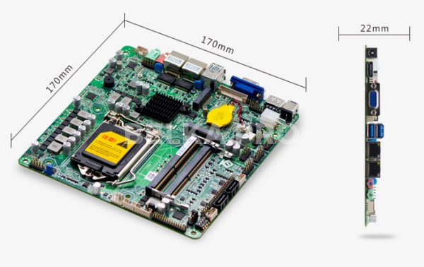 Материнская плата Mini-ITX ITX-B310C_2L