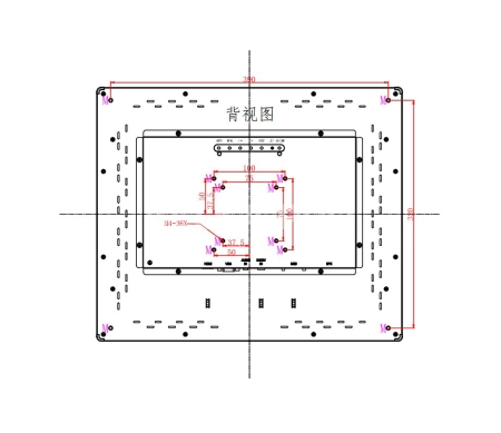 Встраиваемый сенсорный монитор 19" PZ190SKZ-20SPZ1-HV