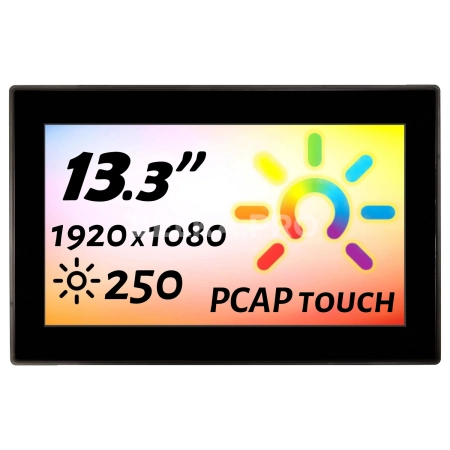 Встраиваемый сенсорный монитор 13,3" PZ133WKZ-90SPZ1-HV