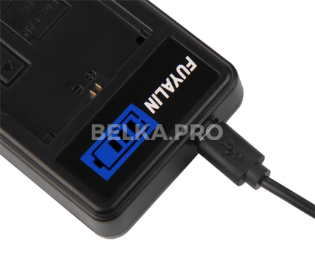 Зарядное устройство USB с дисплеем для NP-F970/F960/F550