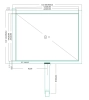 Резистивный сенсорный экран 8" ST-08005 (2,54 мм)