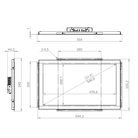 Сенсорный монитор 21,5" DN215WMK6-90HR41-HDV